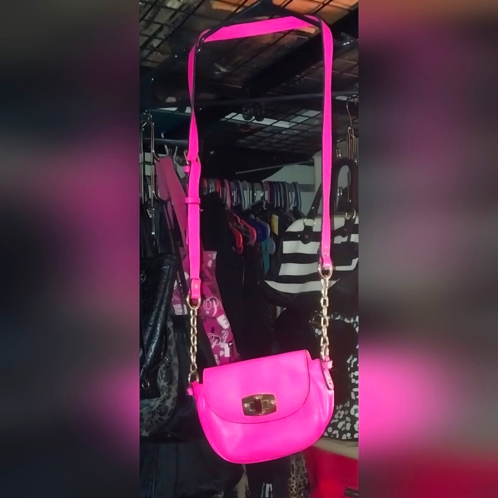 Merona Hot Pink Mini Crossbody Handbag